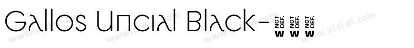 Gallos Uncial Black字体转换